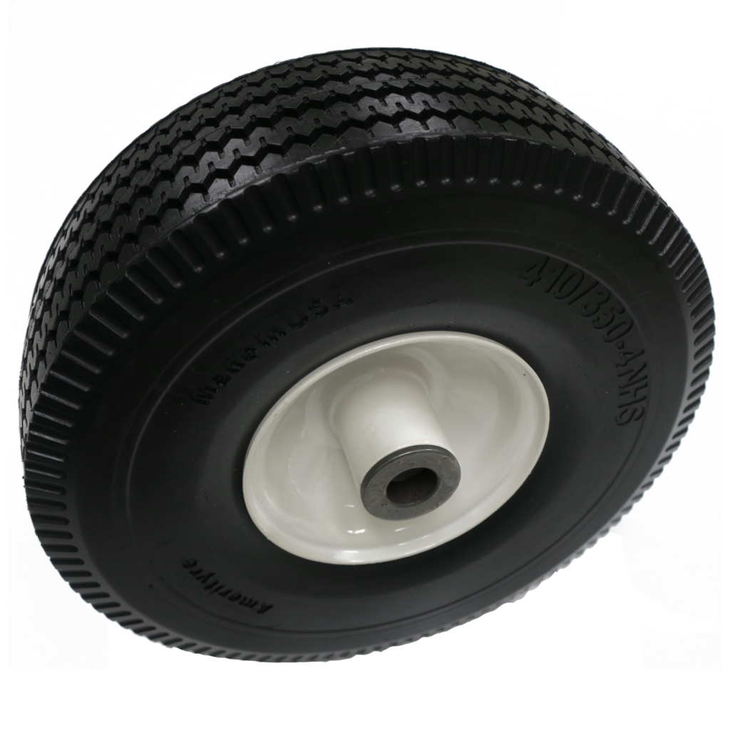Hand Truck Tire & Wheel Assembly 410x3504 Sawtooth Tread Regular Duty